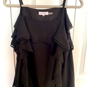 Black Calvin Klein flowy tank size medium dressy